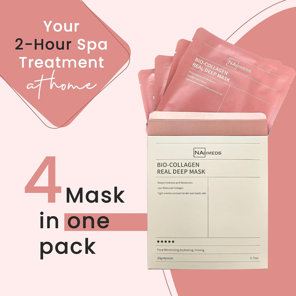 Bio-Collagen Real Deep Mask – 4 pack