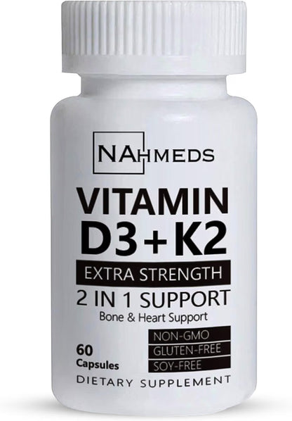 Vitamin D3 + K2 Extra Strength – 60 capsules