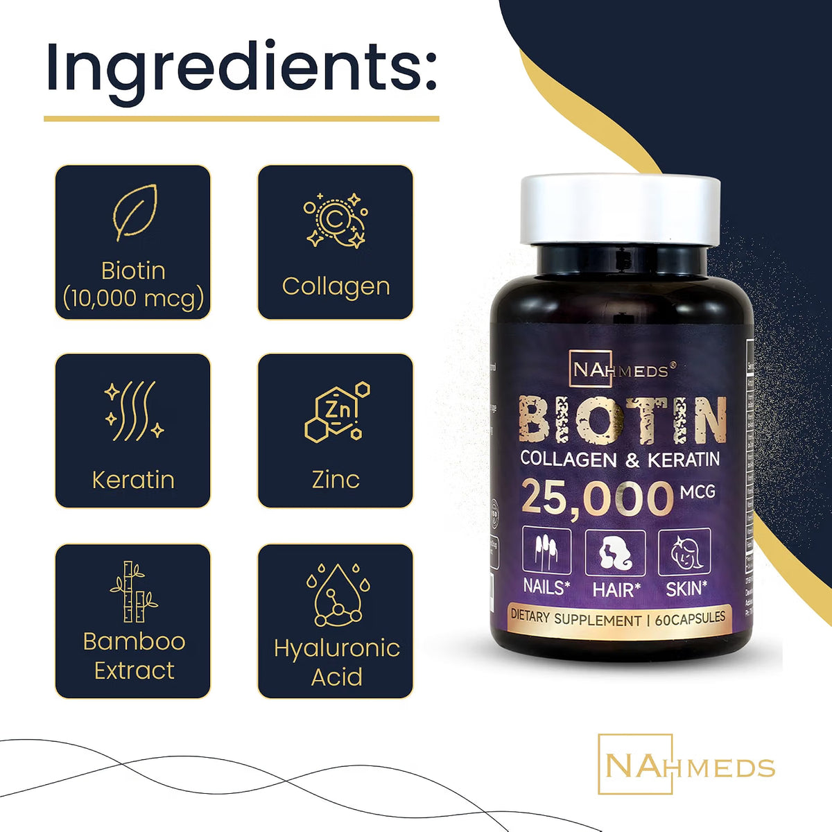 Biotin + Beauty Blend – 60 capsules